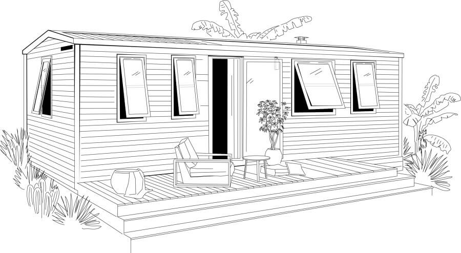 Mobil-home O’HARA 884 – COTE JARDIN - 3